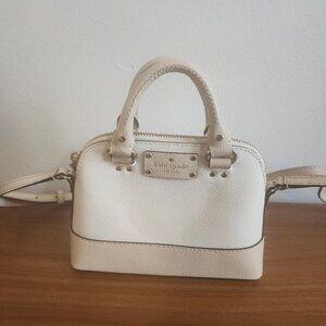 Kate Spade Wellesley Hanna Pebble White Crossbody Bag Purse